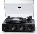 High Fidelity Belt Drive Turntable with Built-in Speakers, Vinyl Record Player with Magnetic Cartridge, Wireless Playback and Aux-in Functionality, Auto Off