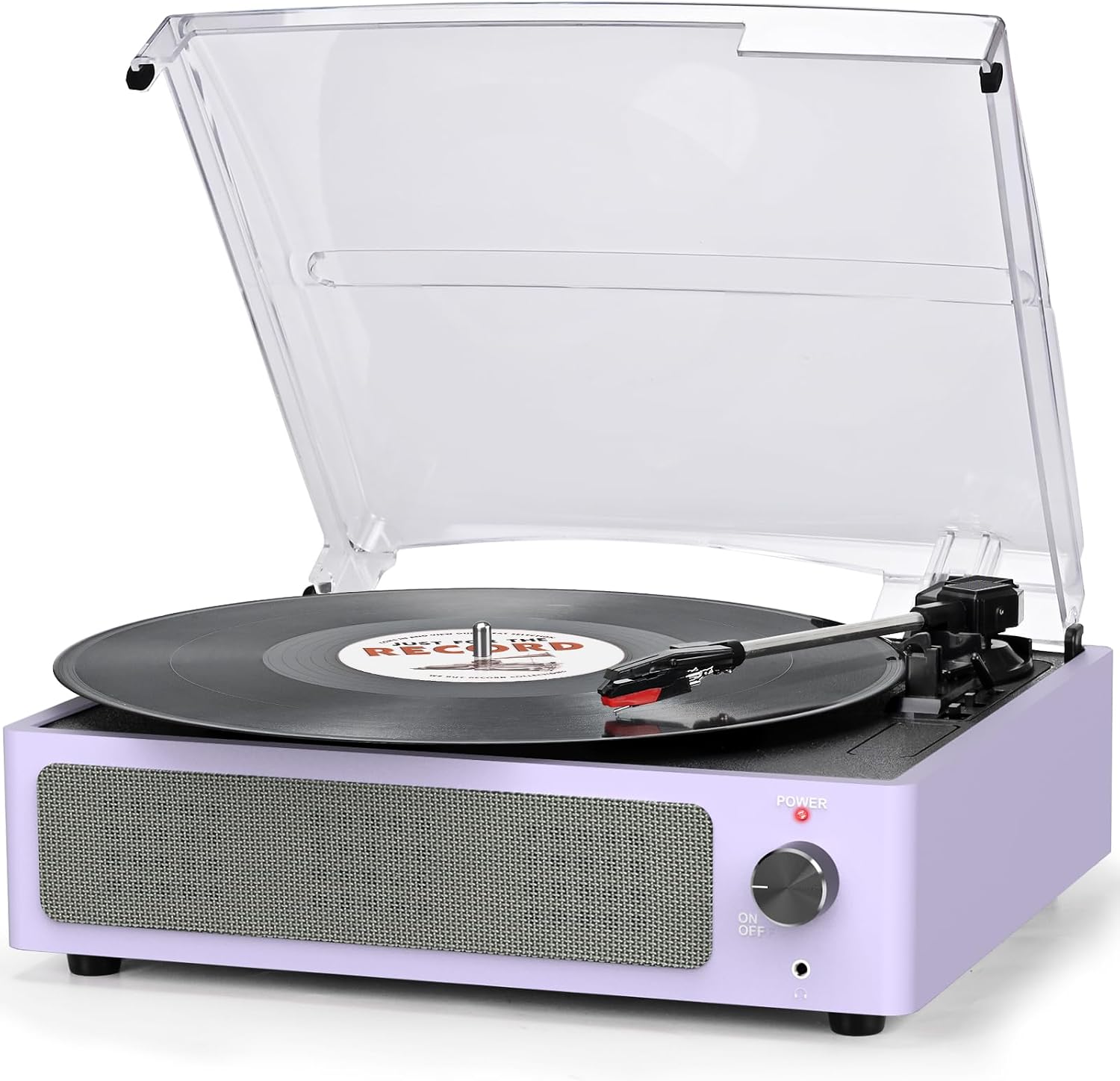 Vinyl Record Player with Speakers Vintage Turntable for Vinyls Records Belt-Driven Turntables 3-Speed Bluetooth Playback Headphone AUX RCA Line LP Vinyls Players for Sound Enjoyment Retro Brown